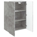 vidaXL Fali szekrény Betonszürke 66 x 34,5 x 92 cm Szerelt Fa
