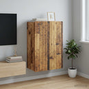 vidaXL Fali szekrény Antik Fa 66 x 34,5 x 92 cm Szerelt Fa