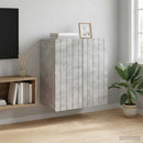 vidaXL Fali szekrény Betonszürke 59 x 31 x 64 cm Szerelt Fa