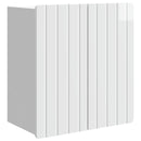 vidaXL Fali szekrény Magasfényű Fehér 59 x 31 x 64 cm Szerelt Fa