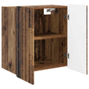 vidaXL Fali szekrény Antik Fa 59 x 31 x 64 cm Szerelt Fa