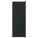vidaXL Fali szekrény Fekete 33 x 34,5 x 94 cm Szerelt Fa