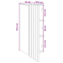 vidaXL Fali szekrény Sonoma Tölgy 33 x 34,5 x 94 cm Szerelt Fa