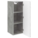 vidaXL Fali szekrény Betonszürke 33 x 34,5 x 94 cm Szerelt Fa