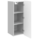 vidaXL Fali szekrény Magasfényű Fehér 33 x 34,5 x 94 cm Szerelt Fa