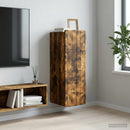 vidaXL Fali szekrény Füstös Tölgy 33 x 34,5 x 94 cm Szerelt Fa