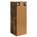 vidaXL Fali szekrény Füstös Tölgy 33 x 34,5 x 94 cm Szerelt Fa