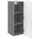 vidaXL Fali szekrény Szürke Sonoma 33 x 34,5 x 94 cm Szerelt Fa