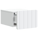 vidaXL Fali éjjeli szekrény fiókkal Fehér 33 x 34,5 x 24 cm Szerelt Fa