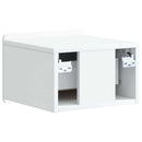 vidaXL Fali éjjeli szekrény fiókkal Fehér 33 x 34,5 x 24 cm Szerelt Fa