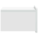 vidaXL Fali éjjeli szekrény 2 db Fehér 33 x 34,5 x 24 cm Szerelt Fa