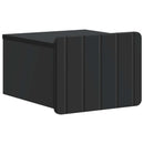 vidaXL Fali éjjeli szekrény 2 pcs Fekete 33 x 34,5 x 24 cm Szerelt Fa