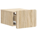 vidaXL Fali éjjeli szekrény Sonoma Tölgy 33 x 34,5 x 24 cm Szerelt Fa