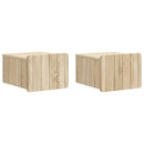 vidaXL Fali éjjeli szekrény 2 pcs Sonoma Tölgy 33 x 34,5 x 24 cm