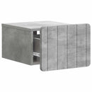 vidaXL Fali éjjeli szekrény Betonszürke 33 x 34,5 x 24 cm Szerelt Fa