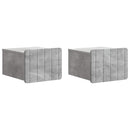 vidaXL Fali éjjeli szekrény 2 pcs Betonszürke 33 x 34,5 x 24 cm