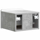 vidaXL Fali éjjeli szekrény 2 pcs Betonszürke 33 x 34,5 x 24 cm