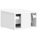 vidaXL Fali éjjeli szekrény fiókkal Magasfényű Fehér 33 x 34,5 x 24 cm