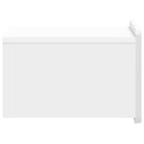vidaXL Fali éjjeli szekrény 2 pcs Magasfényű Fehér 33 x 34,5 x 24 cm