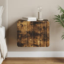 vidaXL Fali éjjeli szekrény Füstös Tölgy 33 x 34,5 x 24 cm Szerelt Fa