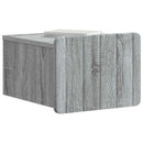 vidaXL Fali éjjeli szekrény Szürke Sonoma 33 x 34,5 x 24 cm Szerelt Fa