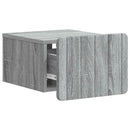 vidaXL Fali éjjeli szekrény 2 db Szürke Sonoma 33 x 34,5 x 24 cm