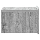 vidaXL Fali éjjeli szekrény 2 pcs Szürke Sonoma 33 x 34,5 x 24 cm