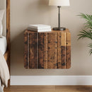 vidaXL Fali éjjeli szekrény Antik Fa 33 x 34,5 x 24 cm Szerelt Fa