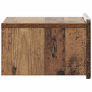 vidaXL Fali éjjeli szekrény Antik Fa 33 x 34,5 x 24 cm Szerelt Fa