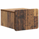 vidaXL Fali éjjeli szekrény fiókkal 2 pcs Antik Fa 33 x 34,5 x 24 cm