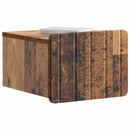 vidaXL Fali éjjeli szekrény 2 db Antik Fa 33 x 34,5 x 24 cm Szerelt Fa