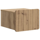 vidaXL Fali éjjeli szekrény 2 pcs Kézműves Tölgy 33 x 34,5 x 24 cm