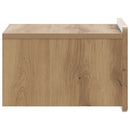 vidaXL Fali éjjeli szekrény 2 pcs Kézműves Tölgy 33 x 34,5 x 24 cm