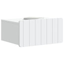 vidaXL Fali éjjeli szekrény 2 db Fehér 49 x 34,5 x 24 cm Szerelt Fa