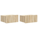 vidaXL Fali éjjeli szekrény 2 pcs Sonoma Tölgy 49 x 34,5 x 24 cm