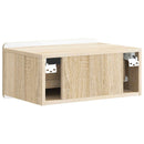 vidaXL Fali éjjeli szekrény 2 pcs Sonoma Tölgy 49 x 34,5 x 24 cm
