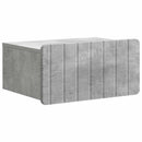 vidaXL Fali éjjeli szekrény Betonszürke 49 x 34,5 x 24 cm Szerelt Fa