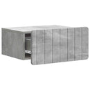 vidaXL Fali éjjeli szekrény Betonszürke 49 x 34,5 x 24 cm Szerelt Fa