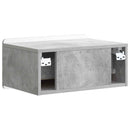 vidaXL Fali éjjeli szekrény 2 db Betonszürke 49 x 34,5 x 24 cm