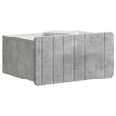 vidaXL Fali éjjeli szekrény 2 db Betonszürke 49 x 34,5 x 24 cm