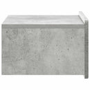 vidaXL Fali éjjeli szekrény 2 db Betonszürke 49 x 34,5 x 24 cm