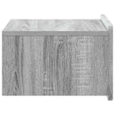 vidaXL Fali éjjeli szekrény Szürke Sonoma 49 x 34,5 x 24 cm Szerelt Fa