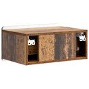 vidaXL Fali éjjeli szekrény Antik Fa 49 x 34,5 x 24 cm Szerelt Fa
