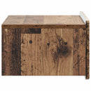 vidaXL Fali éjjeli szekrény Antik Fa 49 x 34,5 x 24 cm Szerelt Fa