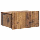 vidaXL Fali éjjeli szekrény fiókkal 2 pcs Antik Fa 49 x 34,5 x 24 cm