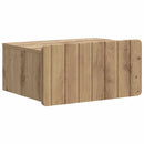 vidaXL Fali éjjeli szekrény 2 pcs Kézműves Tölgy 49 x 34,5 x 24 cm