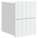 vidaXL Fali éjjeli szekrény 2 db Fehér 33 x 34,5 x 43 cm Szerelt Fa