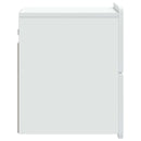 vidaXL Fali éjjeli szekrény 2 db Fehér 33 x 34,5 x 43 cm Szerelt Fa
