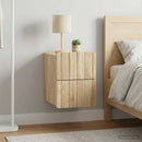 vidaXL Fali éjjeli szekrény 2 pcs Sonoma Tölgy 33 x 34,5 x 43 cm
