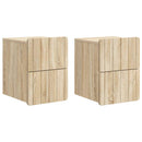 vidaXL Fali éjjeli szekrény 2 pcs Sonoma Tölgy 33 x 34,5 x 43 cm